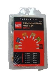 Store House. Mini Blade Fuse Set .60 Pc.5,10,15,20,25,30 Amp