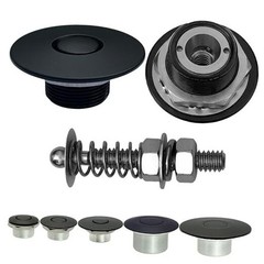 Black 1.5″ & Quick Release Latch Hood Pin Made in USA 2″ Stud Black-1.5″