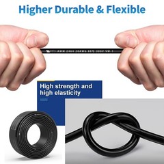 20 Gauge 4 Conductor Shielded Wire 100FT, UL2464 20 AWG 4 Core Cable Tinned