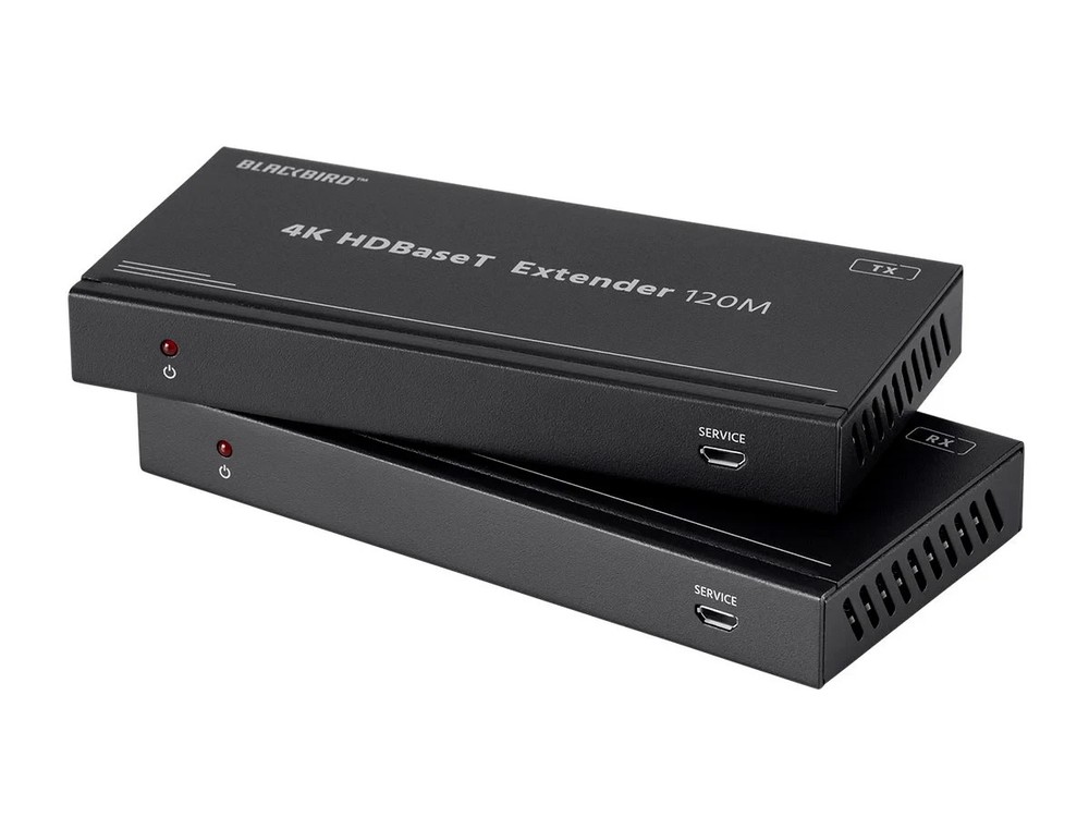 Monoprice Blackbird 4K HDBaseT Extender Kit, 120m, 18Gbps, 4K@60Hz, YCbCr 41097