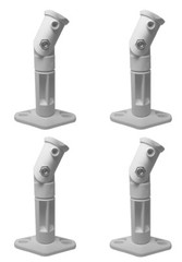 White – 4 Pack Lot – Universal Wall or Ceiling Speaker Mounts Brackets fits BOSE