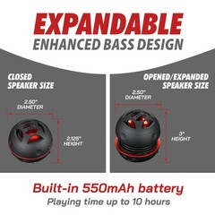 Mini Portable Black Speakers Lightweight Plug and Play 10 Hours Playback
