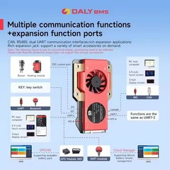 Daly Wifi BMS 4S-20S 12V-72V Li-ion LiFePo4 40A-500A Smart BMS +BT Module Lot