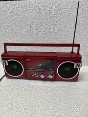 vtg Westminster model FS 2000 Mini red boombox 13” Working Hong Kong