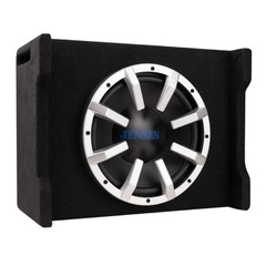 Jensen JW10A 10″ 100 Watts RMS Subwoofer with Vented Enclosure and Built-In Amp