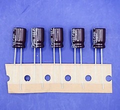 5 Nichicon UPW 100uF 35v 35VDC Radial 20% Capacitors FASTEST FREE SHIPPING