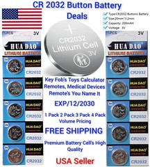 LOT LITHIUM BATTERY 3V CR2032 BR2032 DL2032-Key Fobs -Watches -Toys-Gadgets