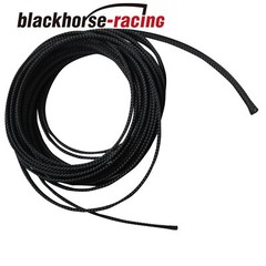 100 FT 1/4″ Expandable Wire Cable Sleeving Sheathing Braided Loom Tubing Black