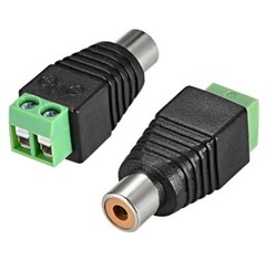 10pcs RCA Female to AV Screw Terminal Audio Video Connector Converter Green