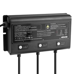 VEVOR 3-Bank 5A 12V Smart Marine Battery Charger Onboard IP68 Waterproof Boat RV
