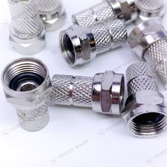 NEW 10 pack F-Type Male Twist On Connectors for RG59 Coaxial Coax Antenna Cable