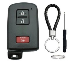 Key Fob Shell Case Replacement Fits for Toyota Tacoma Tundra RAV4 3 Buttons
