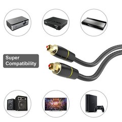 Toslink Optical Cable Digital Audio Sound Fiber Optic SPDIF Cord Wire Dolby DTS