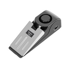 Wireless Door Stop Blocking Alarm Vibration Triggered Alert Security System