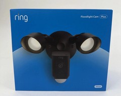 Ring Floodlight Cam Wired Plus 1080p Outdoor WiFi Camera with Night Vision=Black