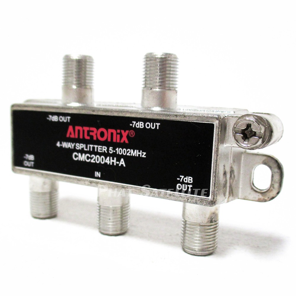 4:1 ANTRONIX 4-way Splitter Cable TV Splitter 4(way) signal splitter 1-in 4-out