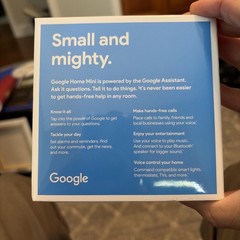 NEW Google Home Mini Smart Speaker with Google Assistant Chalk Gray GA00210-US