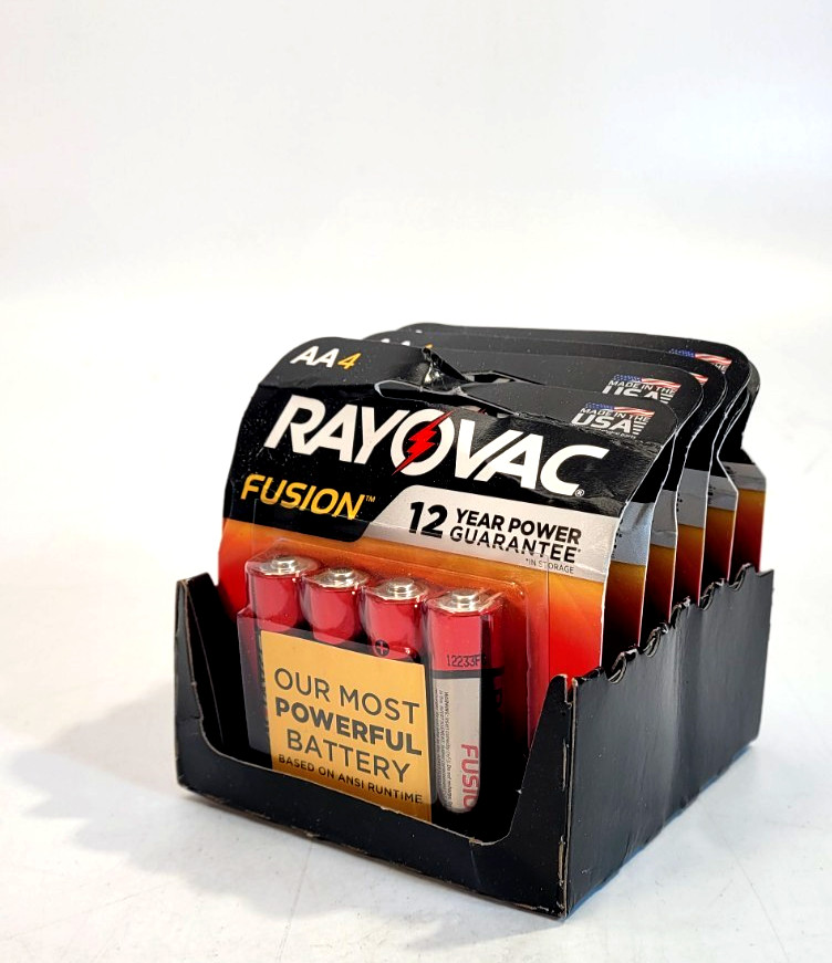 Rayovac Fusion AA Alkaline Batteries 24 Pack (6×4)