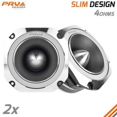 PRV TW700Ti-4 SLIM Bullet Tweeters 4 inch Pro Shallow 4 Ohms Car Audio 400W PAIR
