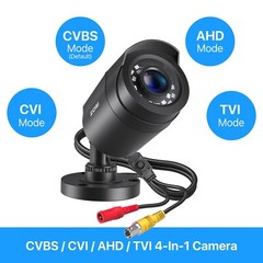ZOSI HD 1080p 4in1 Outdoor CCTV Bullet Security Surveillance Camera Wide Angle