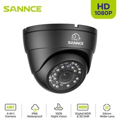 SANNCE 1x HD 1080P Video 5in1 Home CCTV Security Camera Outdoor IR Night Vision