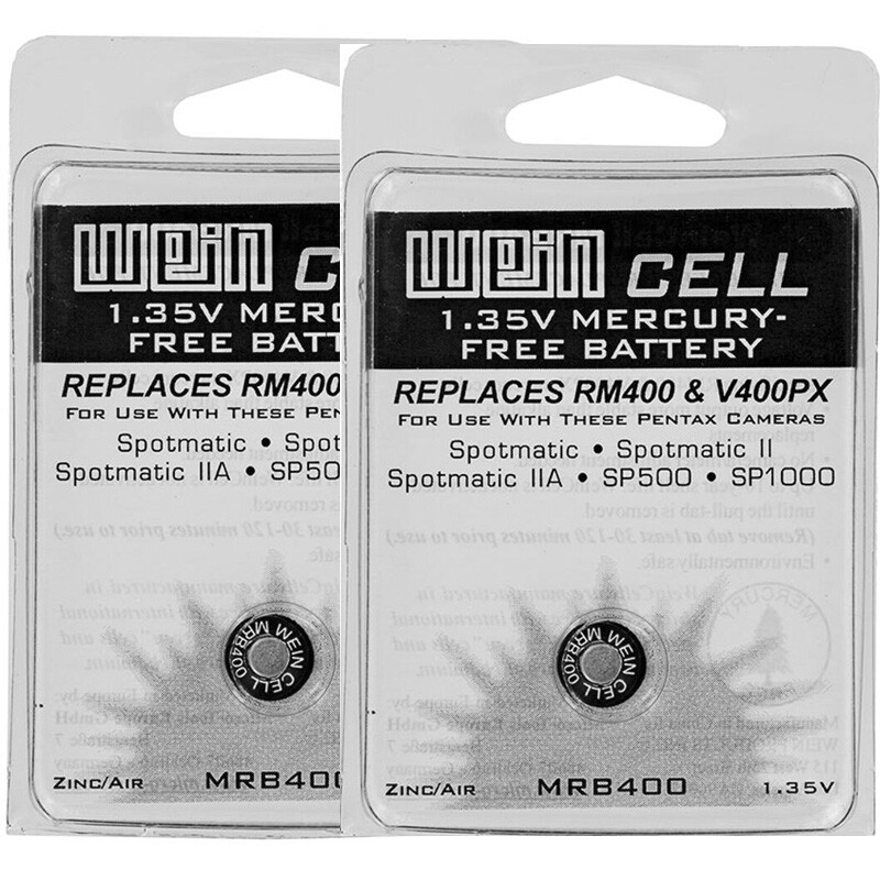 2 Pcs Wein Cell MRB400 Zinc Air 1.35V Battery RM400 EPX400