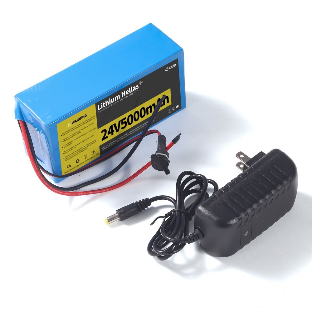 24V5Ah Rechargeable Lithium Li-ion Battery 7S2P With Charger For DIY Projects