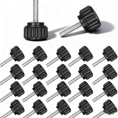 24 Pieces x 15 mm Threaded Knurled Thumbscrew, Monitor Screws for Vesa Mount …