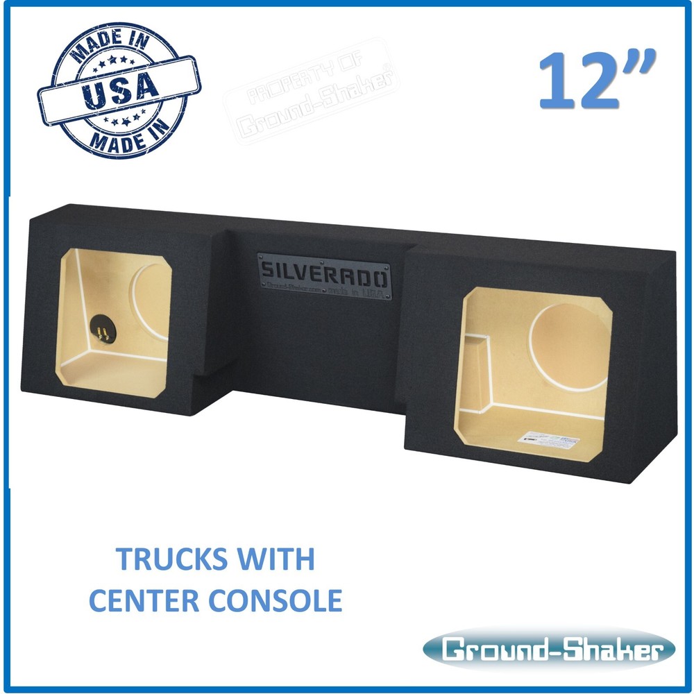 Regular Cab / Single Cab 12″ Dual Sub Box Bub Enclosure For Kicker Solo Baric