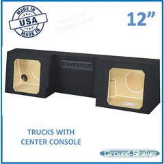 Regular Cab / Single Cab 12″ Dual Sub Box Bub Enclosure For Kicker Solo Baric