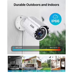 2MP Full HD Hardwired Outdoor Bullet Security Camera 4-In-1 Compatible with HD-C