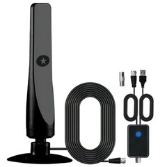 4K Rewave Antena, TV Antenna, Suction Cup TV Antenna Plug Play 3m Cable 2025 USA