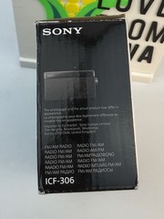 Sony ICF-306 Portable AM/FM Radio W/ Carrying Handle Battery Powered New In Box