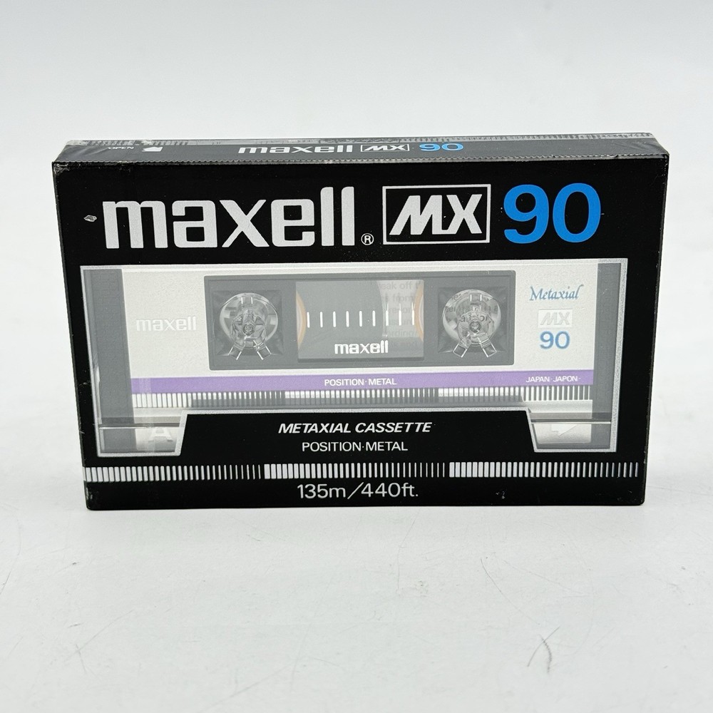 MAXELL MX 90 Metaxial Vintage Blank Audio Cassette Tape Metal Type IV Japan NEW