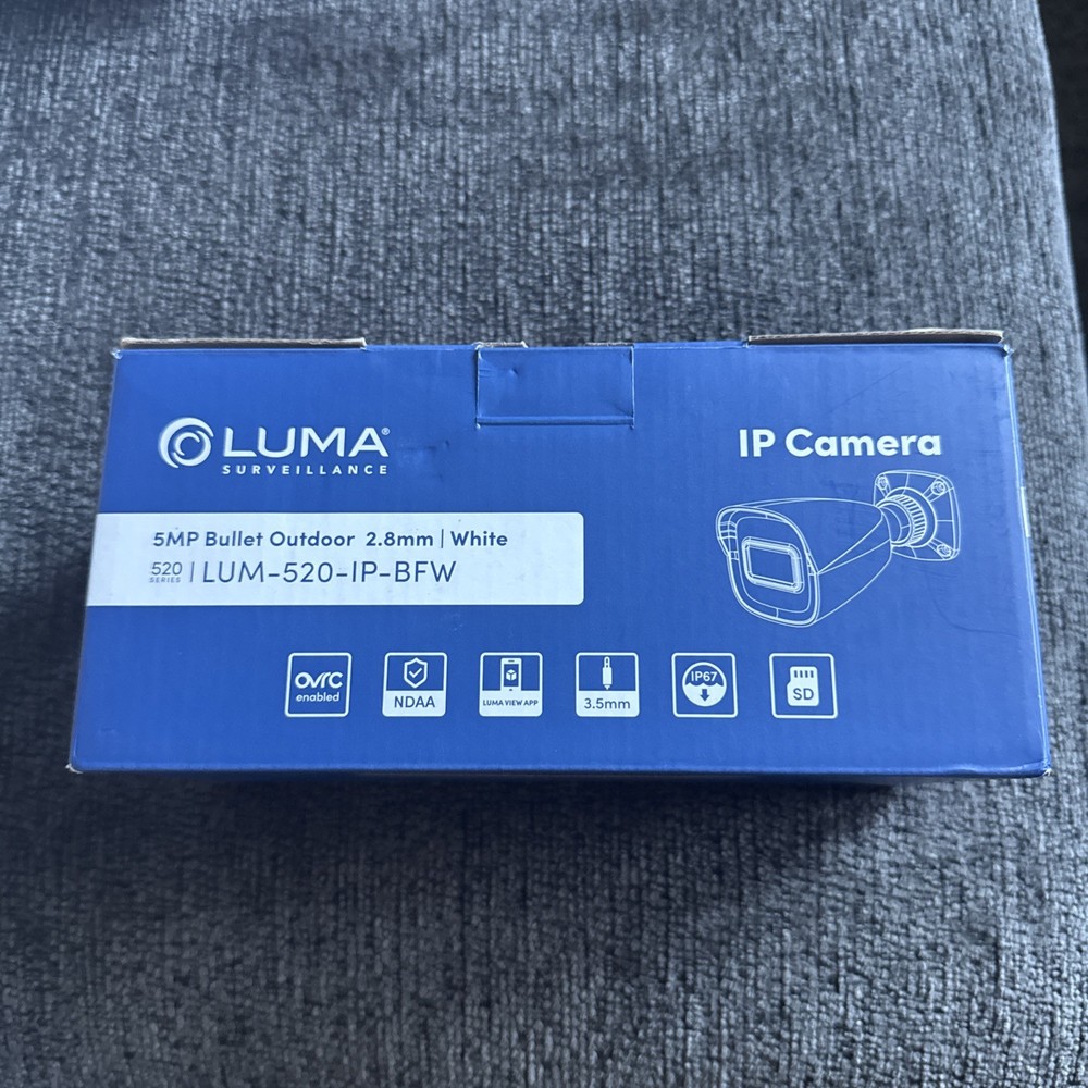 luma surveillance 520 series 5MP Bullet Outloor Camera 2.8mm – White
