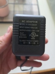 Class 2 Transformer Power Supply AC Adapter 120v 60Hz 15W AC / 12v 600mA DC
