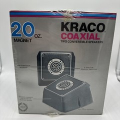 Kraco Coaxial Two Convertible 20oz 5 1/4 Speakers Cx-2-20CF 1970’s Vintage New