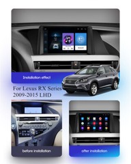 9″ Android Stereo Radio GPS Head Unit For Lexus RX Series 09-15 Built-in Carplay