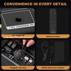 Ampapa D1 2 Channel Bluetooth Amplifier HIFI Class D Amp w/ VU Meters Display