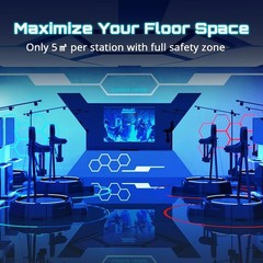 KAT VR KAT Walk Mini S Omnidirectional VR Treadmill Locomotion, Black/Blue