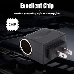 New 110V – 240V AC Plug To 12V DC Car Cigarette Lighter Converter Socket Adapter