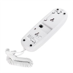 OFCN White OF-990 Slimline Wall-Mountable Basic Corded Telephone No AC white