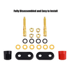 4Pcs Banana Plug Jack Female Socket Gold Plated Terminal Binding Post Dual 4Mm B