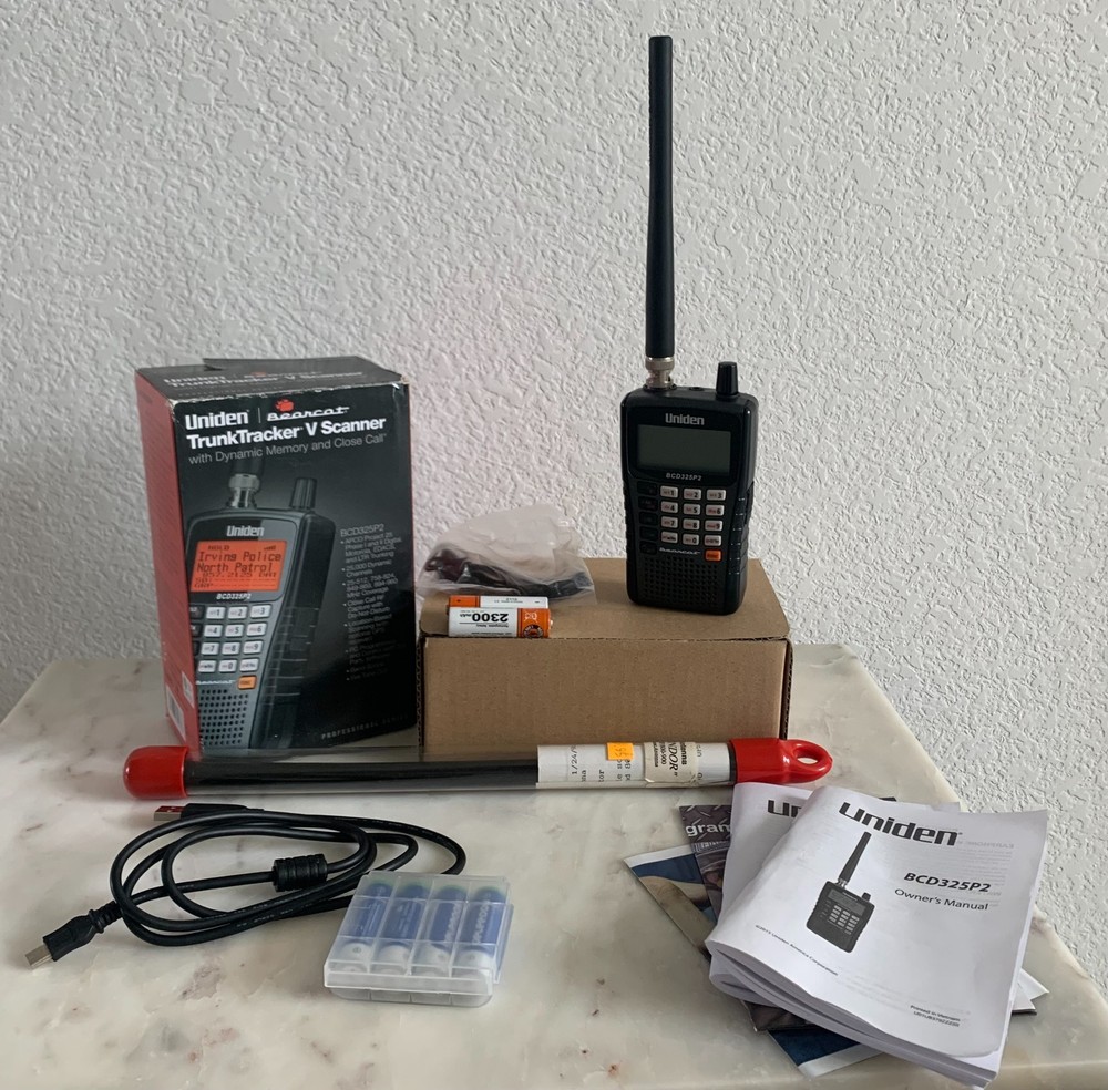 Uniden BCD325P2 Handheld Scanner + DMR Upgrade & Other Extras