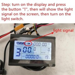 36V/48V 1500W Motors KT-35A Sinewave Controller Front Tail Light LCD Display Set
