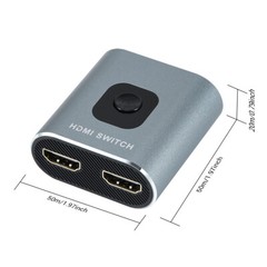 HUB 2 in 1 out & 1 in 2 out Bi-Directional 4K HDMI 2.0 Cable Switcher Splitter