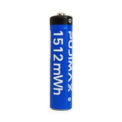AAA Lithium Batteries 1512mWh 8-Pack Rechargeable w/Smart Charger Long Lasting