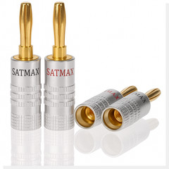 24K Gold Plated Banana Plug Speaker Wire Connector Screw Jack Pack Lot Black Red