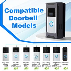 AntiTheft Video Doorbell Mount Compatible with Ring/Blink Wireless Camera Doo…