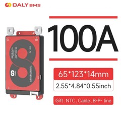 Daly BMS 3S-16S 12V-60V 15-200A Common Port w/Balance NTC for Li-ion LiFePo4 lot